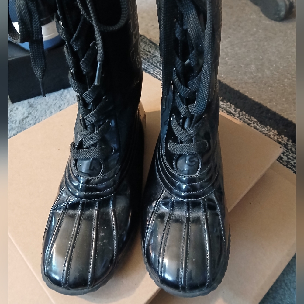 Black High-Top Sneakers